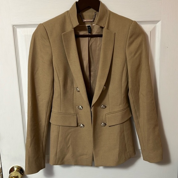WHBM camel structured blazer - size 00 - Picture 1 of 4